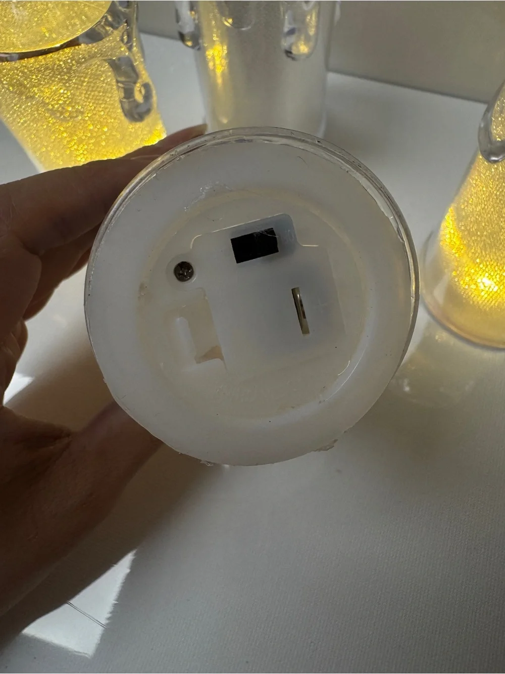 4 Pieces LED plastic Tealight candle 12cm x 5cm